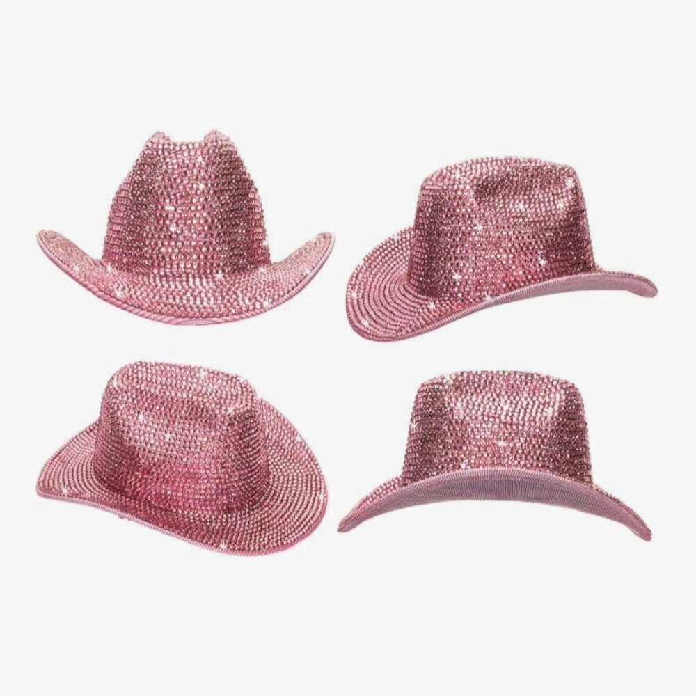 Pink Rhinestone Cowboy Hat - Picture 2 of 5